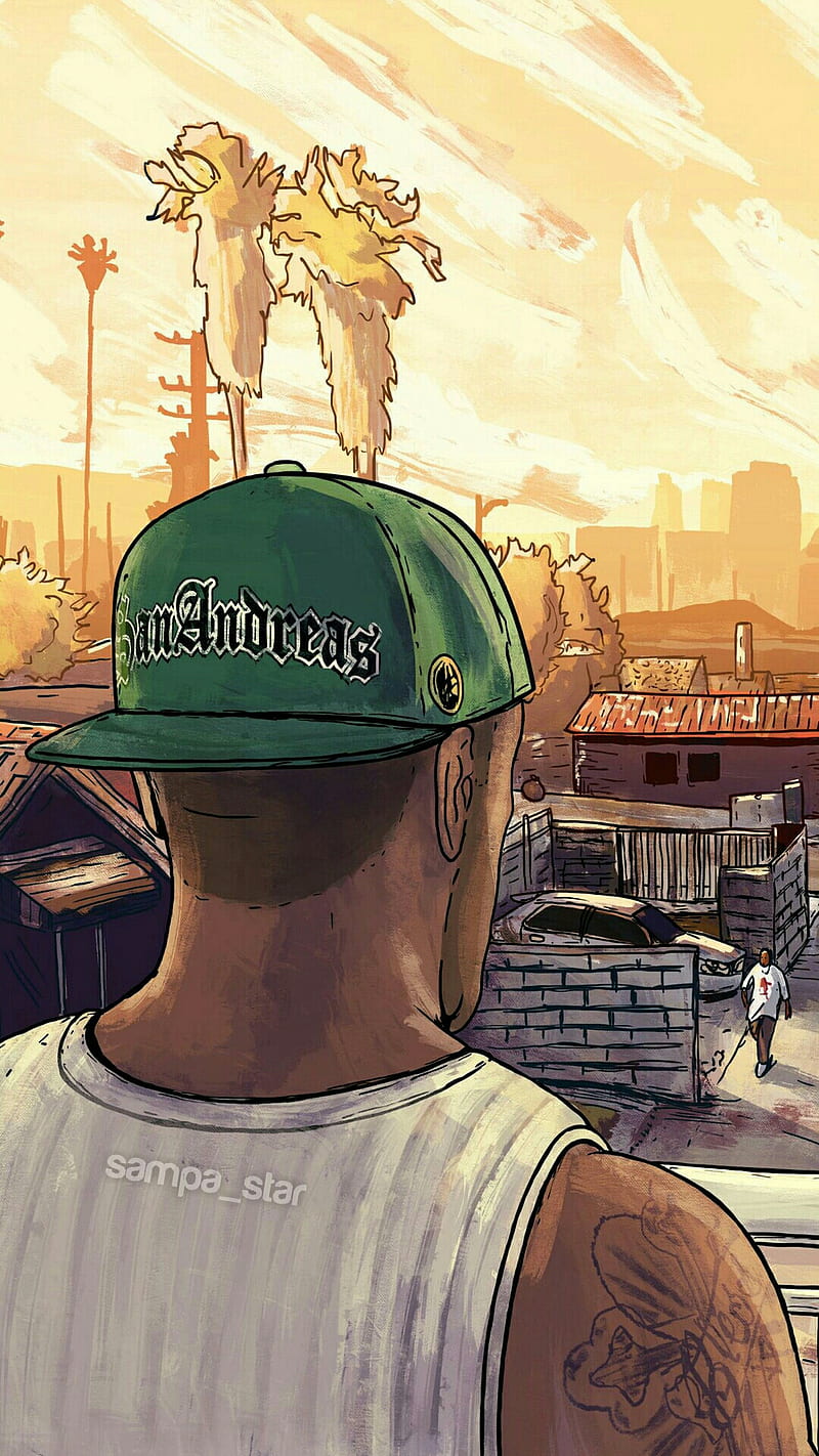 I made Grand Theft Auto: San Andreas wallpaper for phones. It's