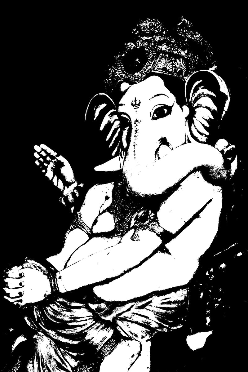 Ganesha , bappa, ganapati, god, HD phone wallpaper