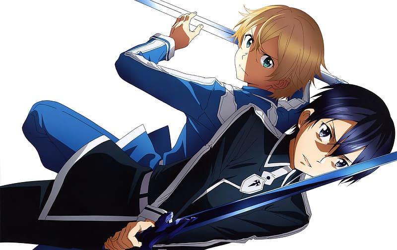 Download Eugeo from Sword Art Online anime series wielding his Blue Rose  Sword Wallpaper