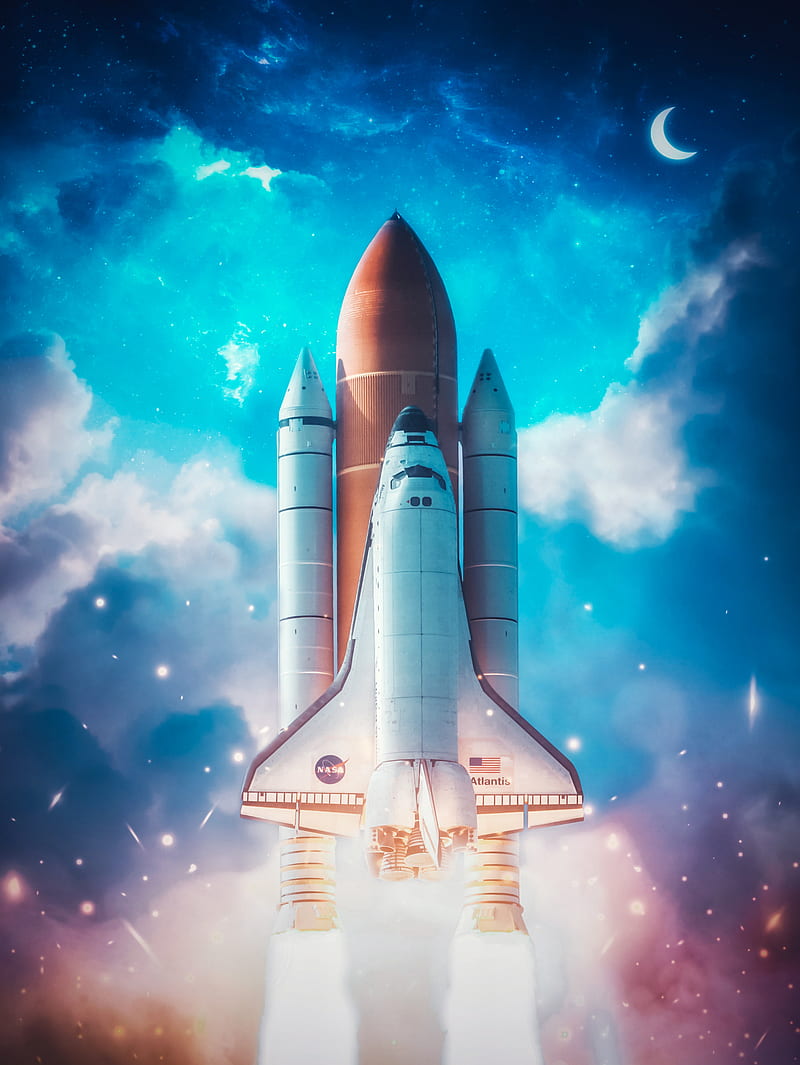 Rocket Launch Moon, GEN_Z__, Rocket, art hop, collage, digital, digital art, digital artist, digitalmanipulation, manipulation, montage, hop, hop artist, space art, space artist, space pics, surreal, surreal art, surreal artist, surrealism, surrealist, surrealistic, HD phone wallpaper