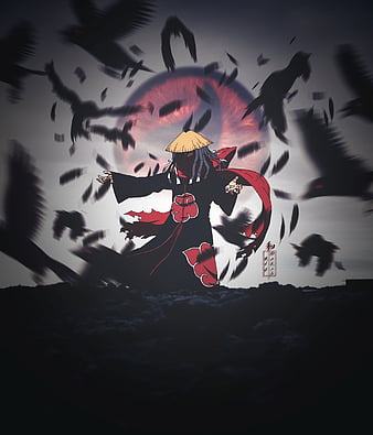 Itachi Uchiha Akatsuki 4K vermelho sakura Wallpaper Estação SyanArt