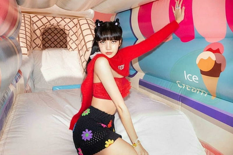 Lisa - Blackpink, blink, cream, dance, ice, korea, kpop, mv, rap, singel, HD wallpaper