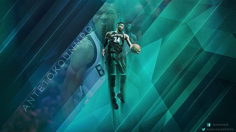 Giannis Antetokounmpo Bucks-2017 NBA Poster, HD wallpaper