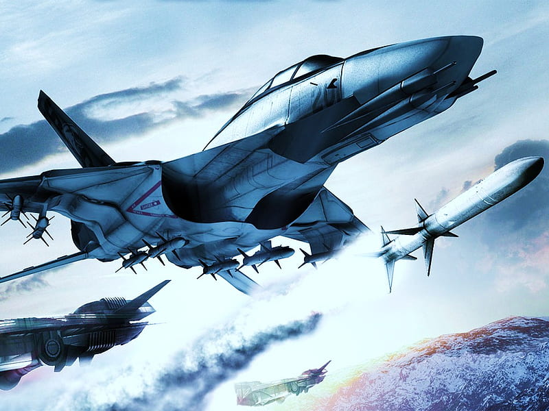 Rebel raiders, takeoff, military, sky, jets, HD wallpaper
