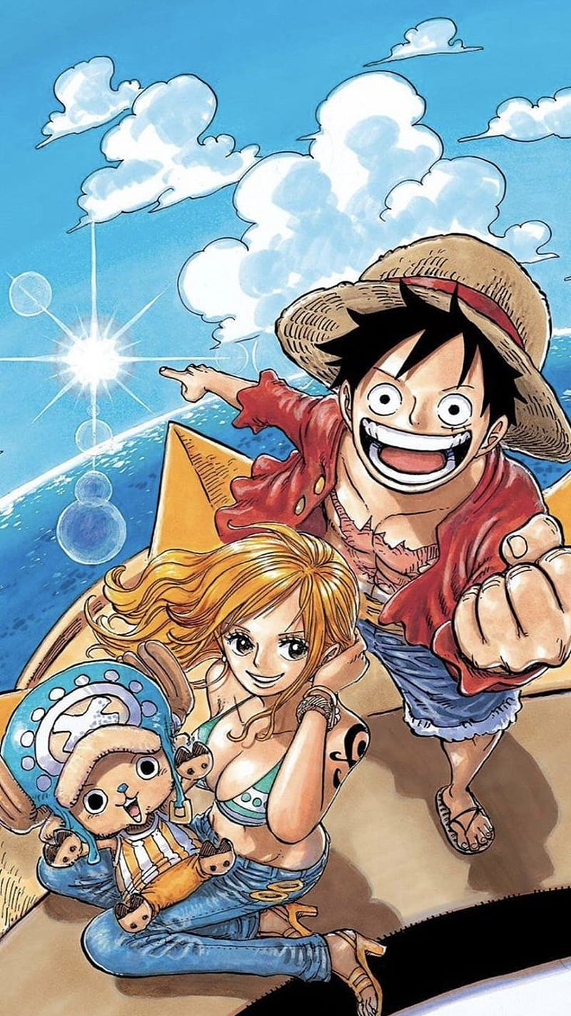 One piece, Anime, Luffy, Nami, Chopper, Manga, HD phone wallpaper