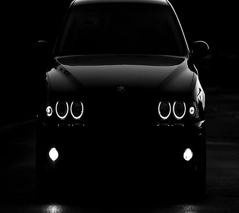 BMW, background, bonito, black car, car, cool, , nice, HD wallpaper