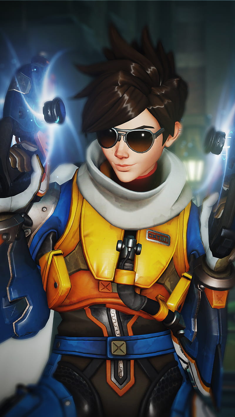 Video Game Overwatch Tracer (Overwatch) Wallpaper  Overwatch wallpapers,  Overwatch mobile wallpaper, Overwatch phone wallpaper