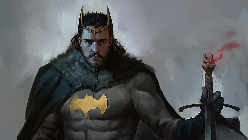 Batman Jon Snow, batman, superheroes, digital-art, artwork, HD wallpaper