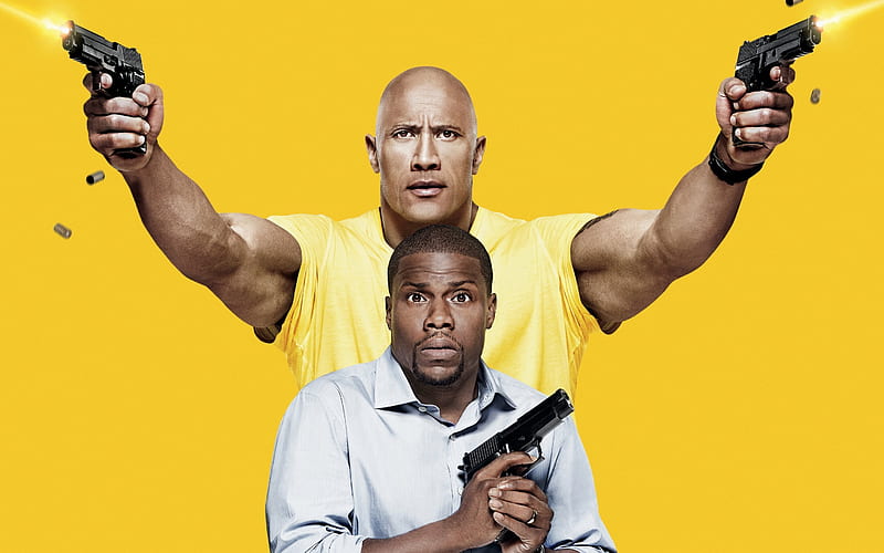 action, 2016, dwayne johnson, comedy, eighteen spy, central intelligence, crime, kevin hart, HD wallpaper
