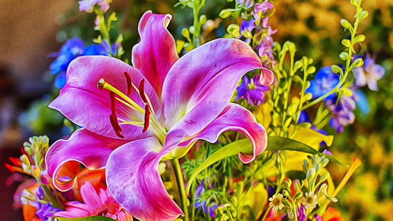 Flower Lily Rose Flowers, HD wallpaper
