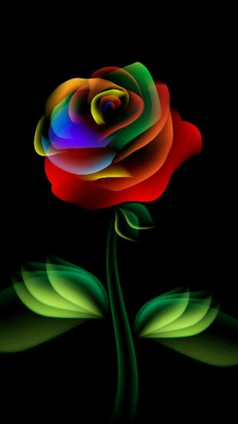 Neon Rose Wallpapers  Top Free Neon Rose Backgrounds  WallpaperAccess