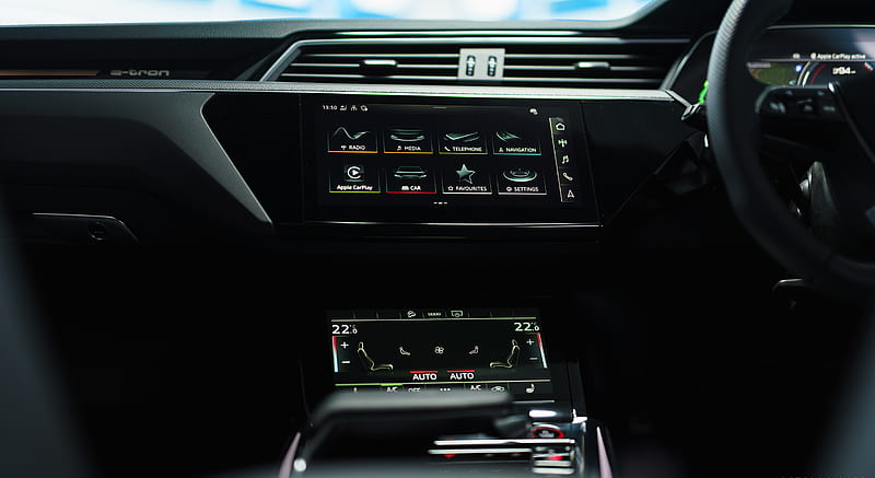 2021 Audi e-tron S Sportback (UK-Spec) - Central Console , car, HD wallpaper