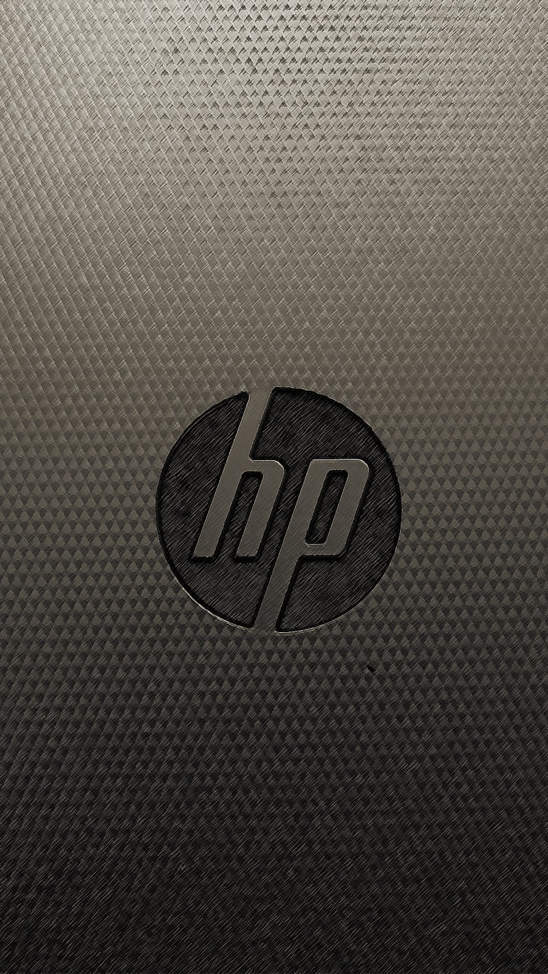 HP Logo, black, hewlett packard, note, retro, HD phone wallpaper