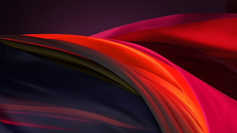 Ios 14 WWDC 2020 iPhone 12 Ipados Dark Red With Orange Stock Abstract, HD wallpaper