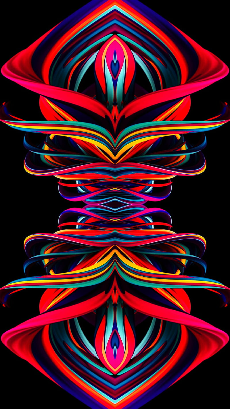 Material Design Abstract Amoled Colorful Creative Dark Digital Graphic Hd Phone