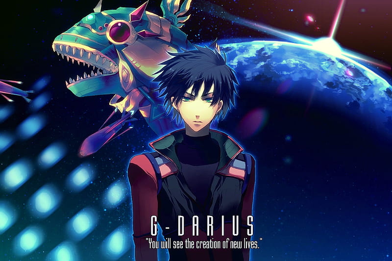 G- Darius, plannet, stars, anime, g darius, HD wallpaper | Peakpx