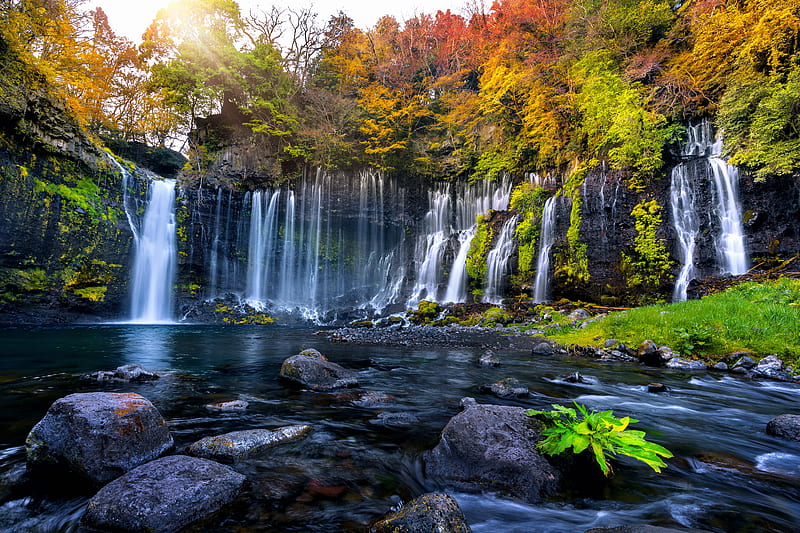 Waterfalls, Waterfall, Fall, HD wallpaper