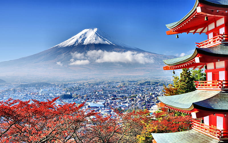 Mt. Fuji F1Cmp, Japan, bonito, graphy, wide screen, nature, scenery, landscape, Mount Fuji, HD wallpaper