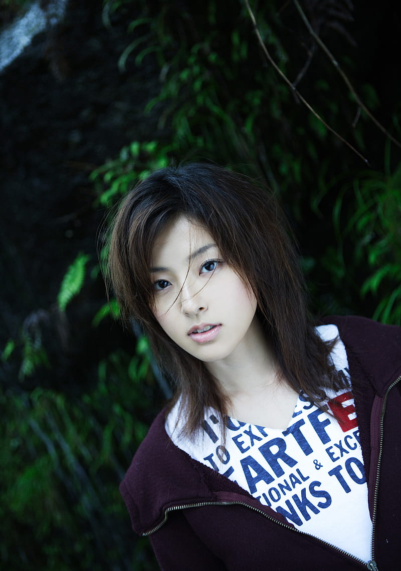 Ayumi Kinoshita, women, actress, Japanese, Asian, brunette, HD phone wallpaper
