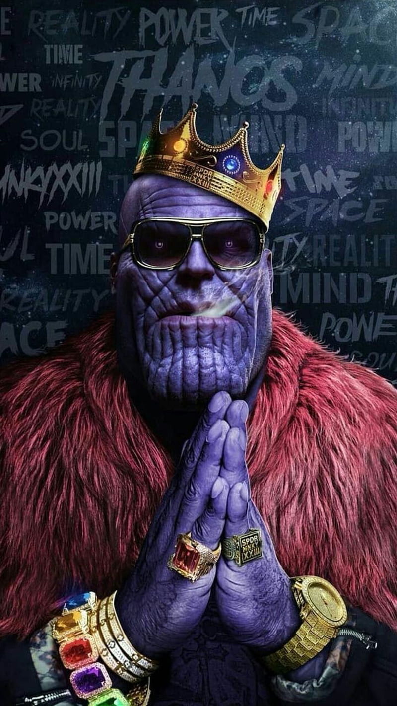 Thanos, crown, infinity war, marvel, movie, HD phone wallpaper | Peakpx