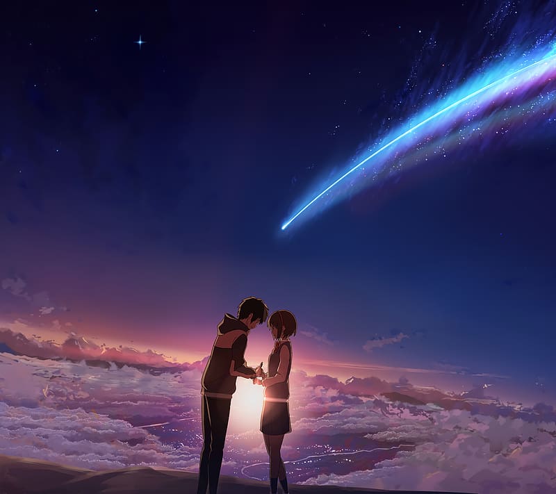 Anime, Your Name, Kimi No Na Wa, Mitsuha Miyamizu, Taki Tachibana, HD wallpaper