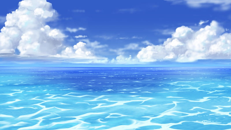 Ocean, pretty, scenic cg, bonito, sea, sweet, nice, anime, beauty, scenery,  realistic, HD wallpaper | Peakpx