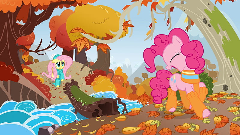 Pinkie and Fluttershy, Pinkie Pie, My Little Pony, Friendship is Magic, Fluttershy, HD wallpaper