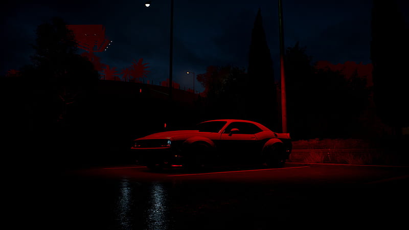 dodge challenger, need for speed, red car, video game , u , 16:9 , , background, 7300, HD wallpaper
