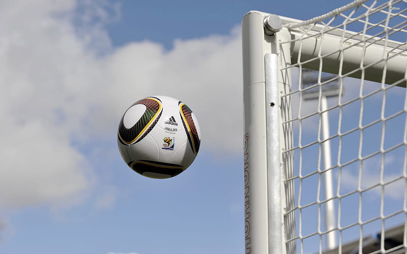 ball, soccer, net, goal, HD wallpaper