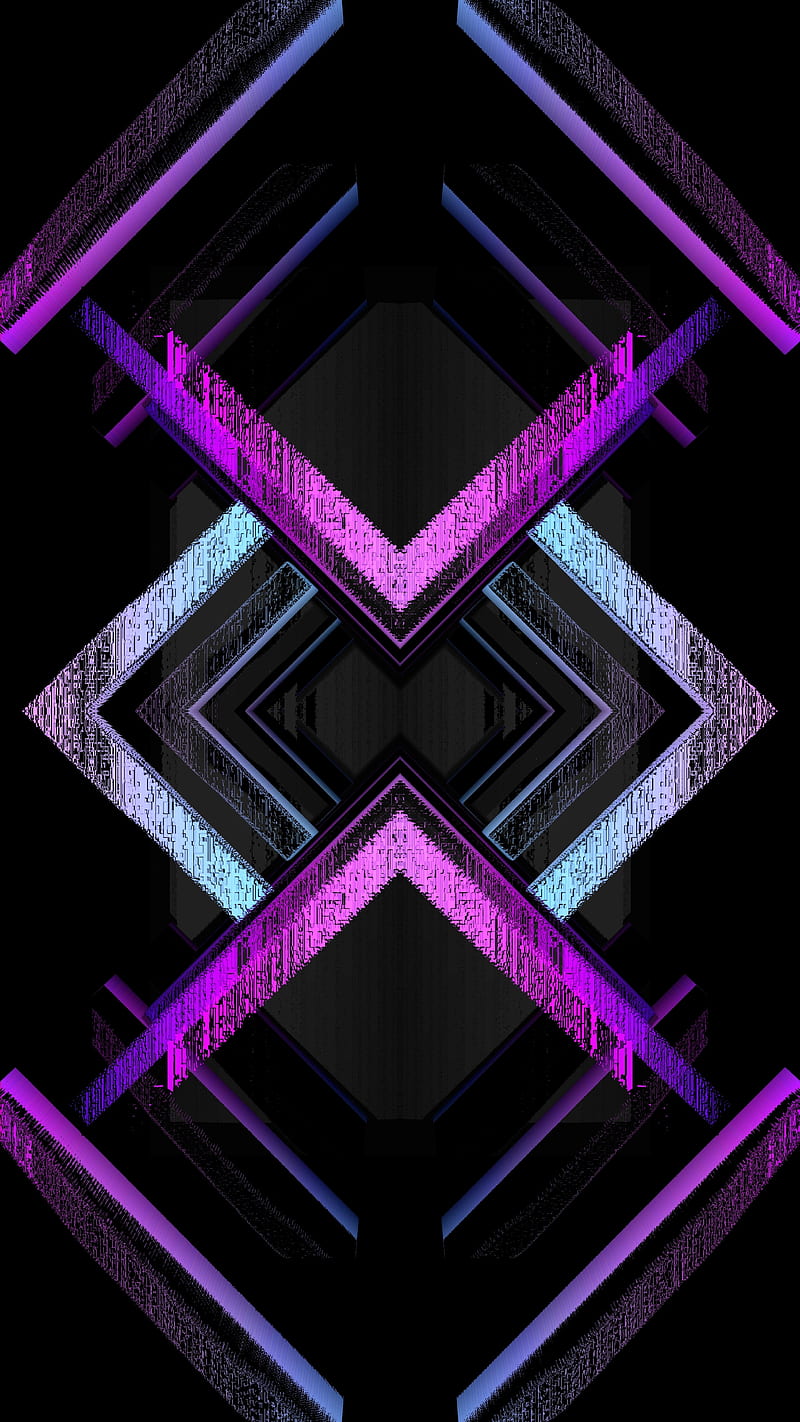 Amoled, abstract, android, black, galaxy iphone, neon, purple, samsung, HD phone wallpaper