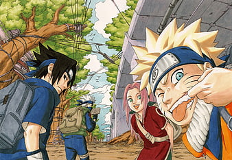 Placa Decorativa - Time 7 - Team 7 - Naruto Uzumaki - Sasuke Uchiha - Sakura  Haruno - Kakashi Hatake - Decoração