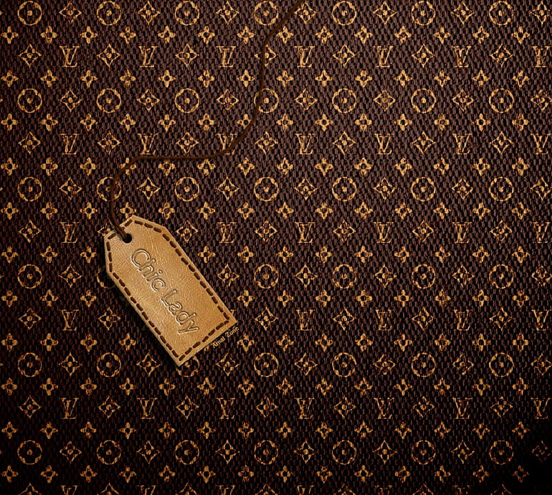 fon, brown, 2K, patterns, wall, Louis Vuitton, LV HD Wallpaper