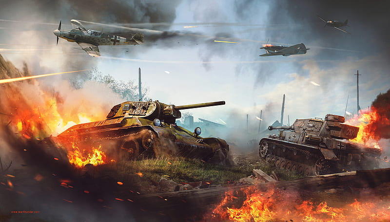 Video Game, War Thunder, Tank, Warplane, HD wallpaper | Peakpx