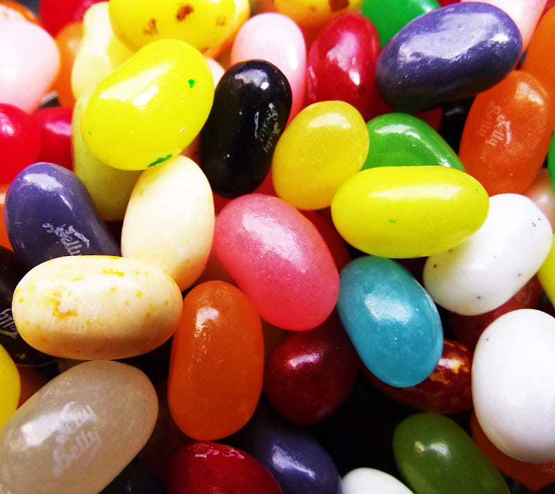 Mound of Beans, candy, colorful, food, jelly, snack, zbean, HD wallpaper