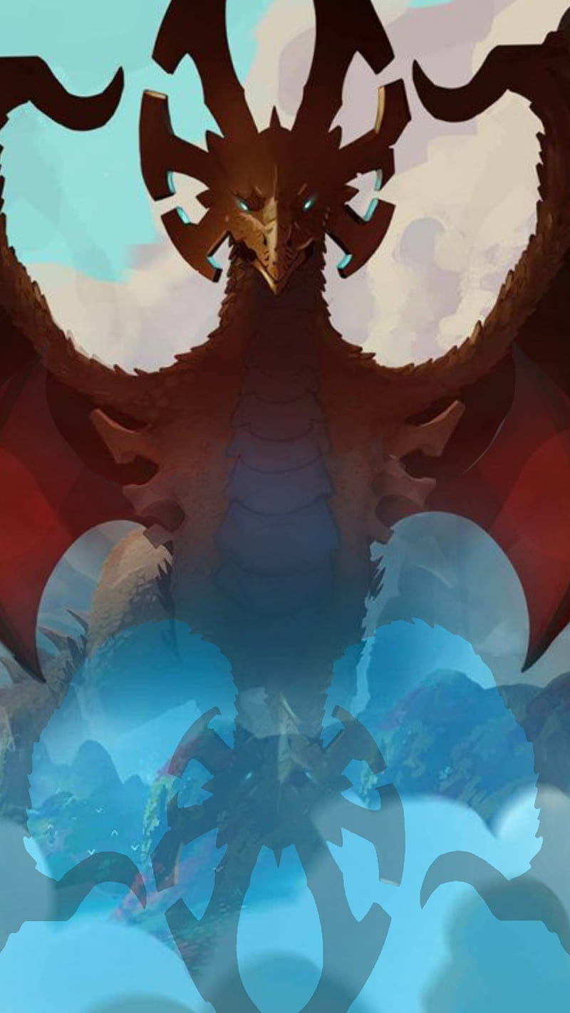 Sol Regem, aesthetic, cloud, clouds, dragon, dragons, fantasy, sun, tdp, the dragon prince, HD phone wallpaper