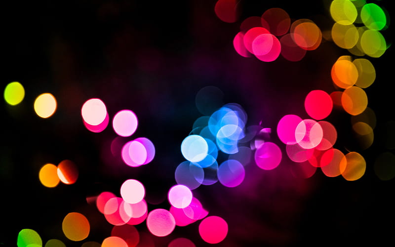 Bokeh Colorful Lights Blurred, blur, graphy, bokeh-effect, HD wallpaper