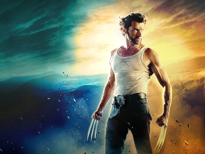 Wolverine, hugh jackman, poster, fantasy, movie, comics, man, HD wallpaper