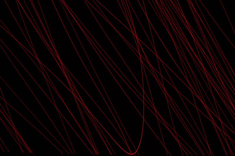 lines, curves, intersection, abstraction, red, HD wallpaper