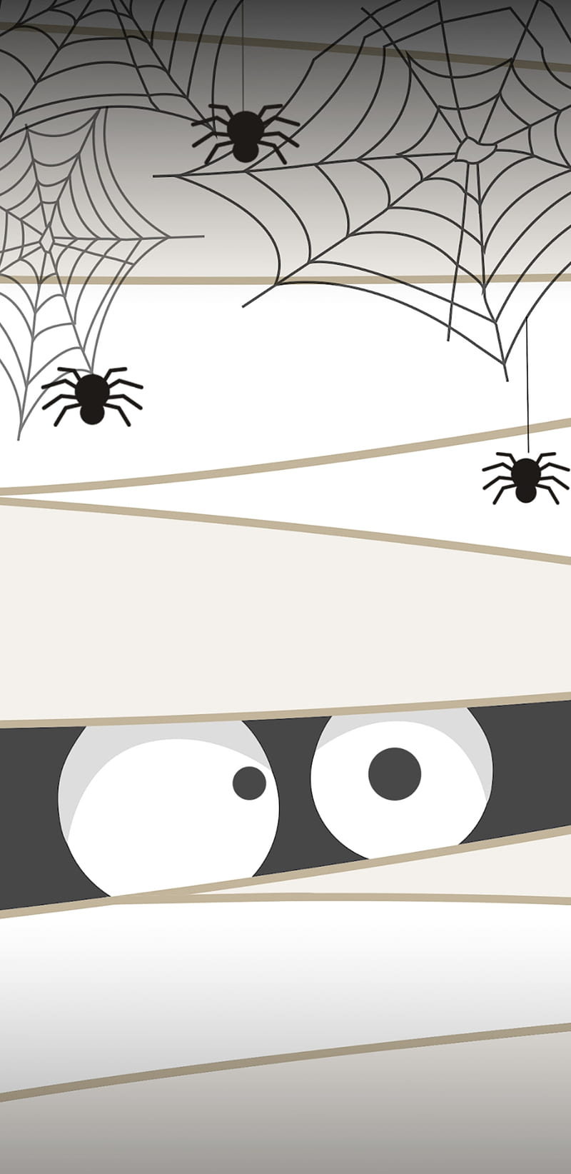 Creepy Mummy, creepy, mummy, halloween, scary, spiders, webs, HD phone wallpaper