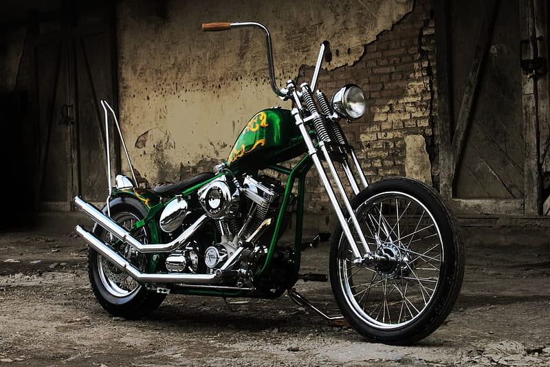 old style, motorcycles, choppers, bikes, harley, HD wallpaper