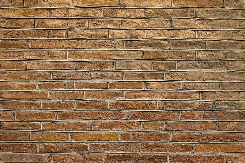 wall, brick, texture, surface, brown, HD wallpaper