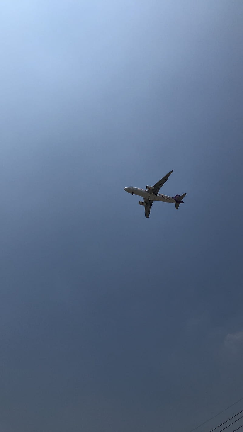 Lone Plane, aeroplane, aircraft, airplane, aviation, HD phone wallpaper