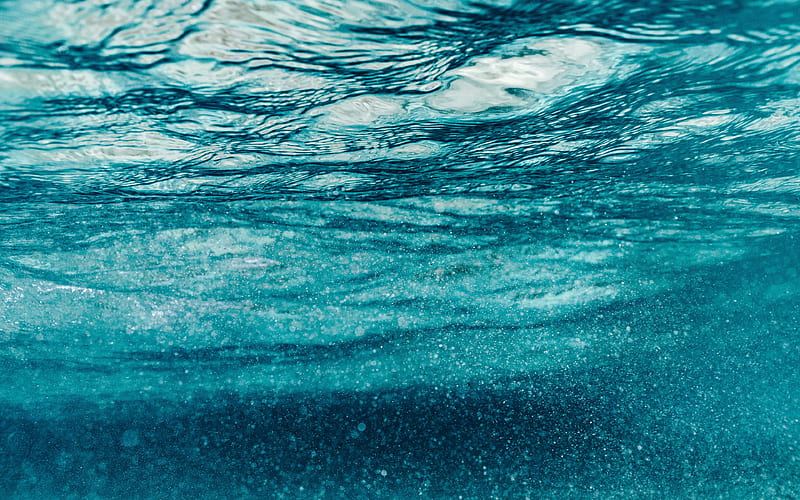 water bubbles texture, waves textures, macro, underwater, bubbles, waves, blue water background, water textures, water backgrounds, bubbles textures, HD wallpaper