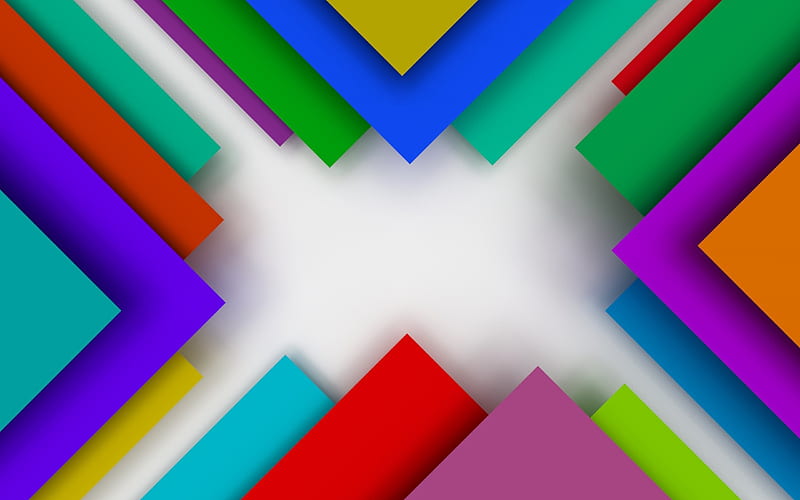 multicolored squares, geometry, colorful abstraction, HD wallpaper