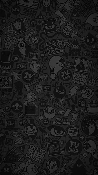 Whatsapp, black, patterns, dark, HD phone wallpaper | Peakpx