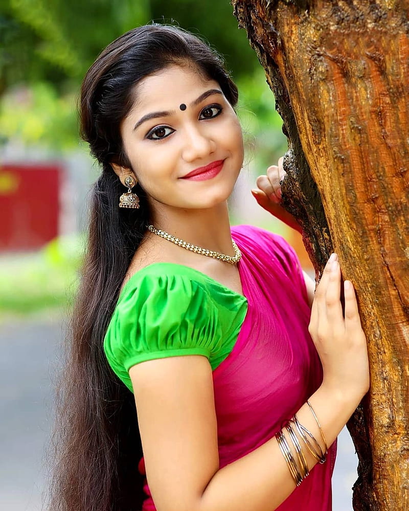Jasnya Jayadeesh, actress, mallu, HD phone wallpaper