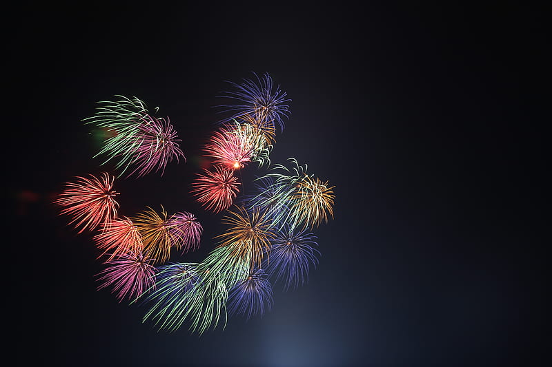 Fireworks , fireworks, nature, sky, HD wallpaper