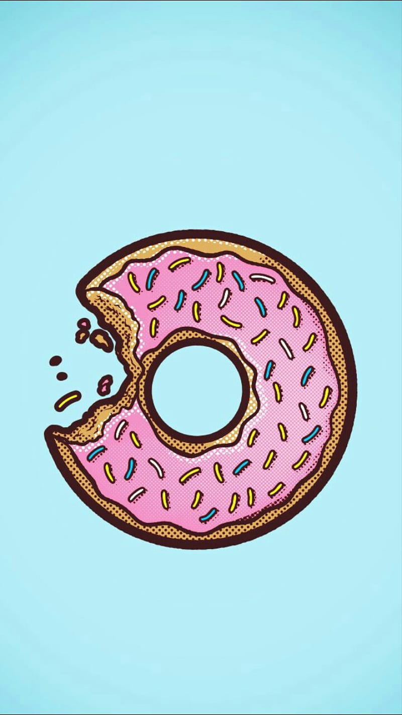 Popartdonut Android Bright Colourful Donut Iphone Pop Art Tumblr Hd Phone Wallpaper Peakpx