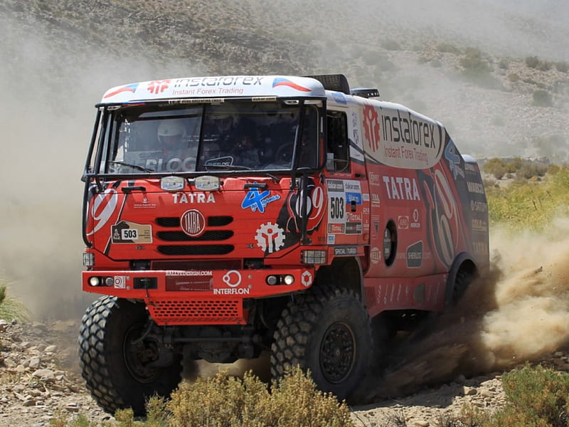 Tatra Dakar Race Truck, 4x4, endurance, offroad, rally, HD wallpaper