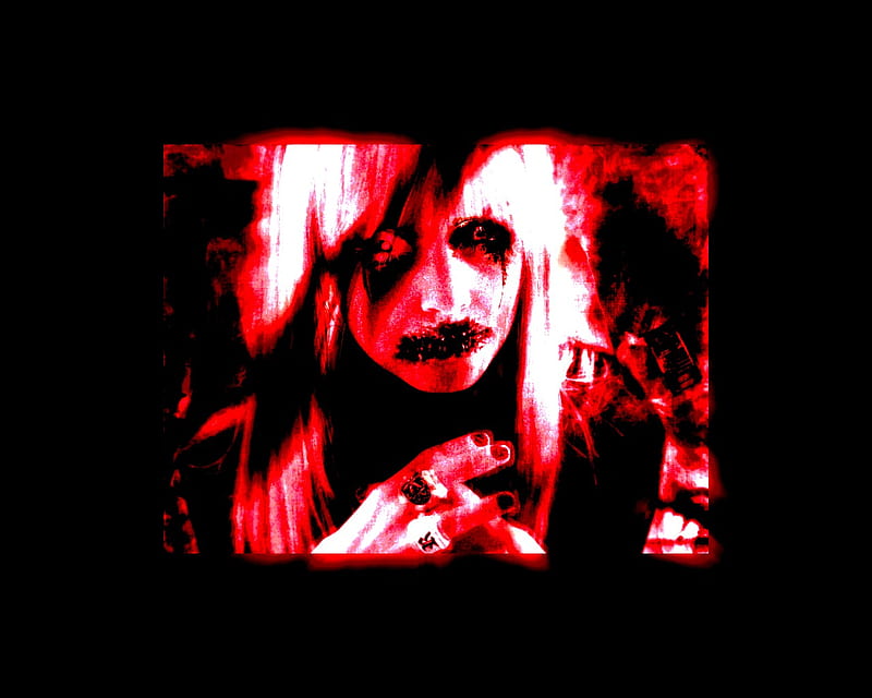 THE RED FEAR, goth, hard, horror, dark, HD wallpaper